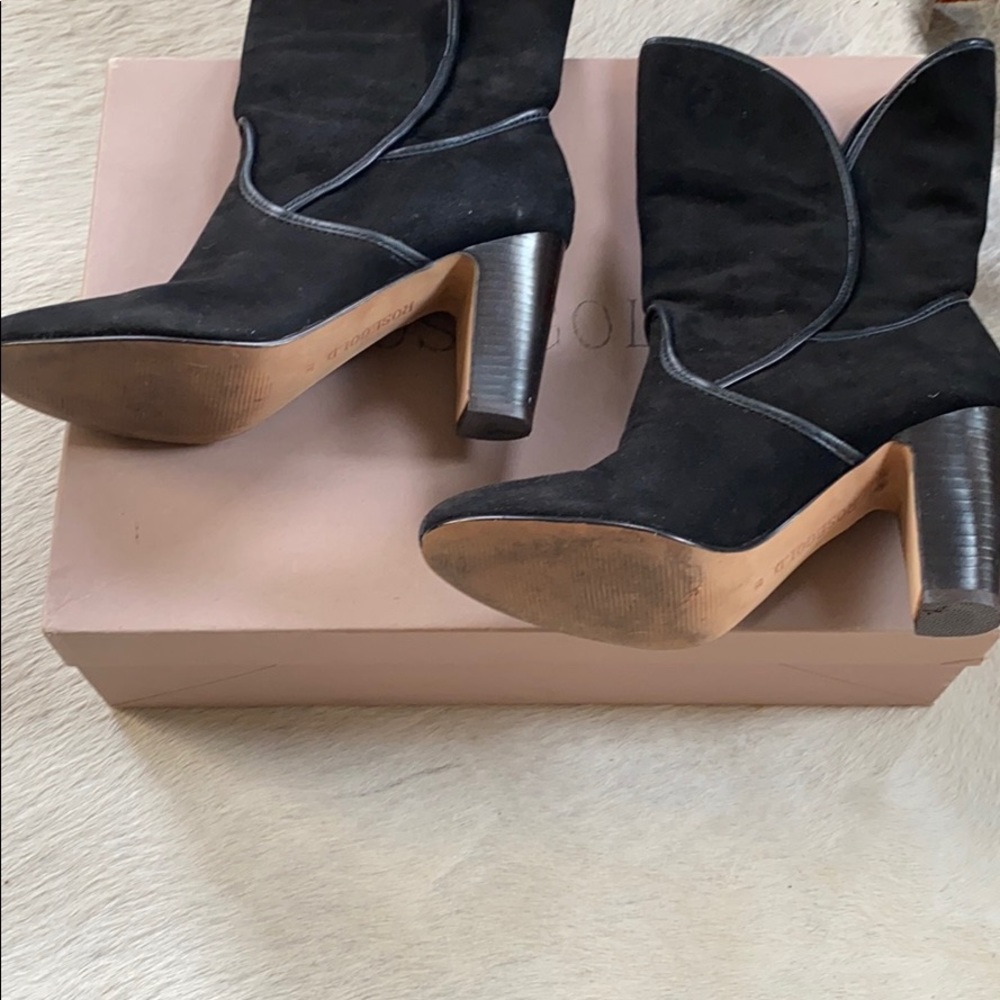 Rosegold Heeled Boots Sz 8.5 - Picture 6 of 6